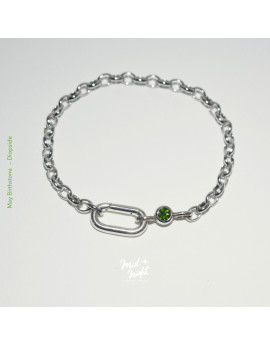 May Birthstone-Diopside Simple Bracelet